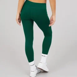 Reebok Damen Reebok Identity Kleines Logo Baumwolle Leggings Collegiate Green