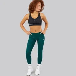 Reebok Damen Team Mittlere Unterstützung Sport BH Top Schwarz