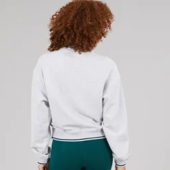 Reebok Damen Team Rundhalsausschnitt Sweatshirt Light Grey Heather