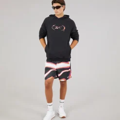 Reebok Herren Reebok Basketball Grafik 7 Zoll Transition Shorts Heat Wave