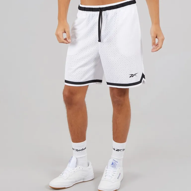 Reebok Herren Reebok Basketball 7 Zoll Transition Shorts Weiß