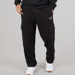 Reebok Herren Reebok Identity Kleines Logo Cargohose Schwarz/Weiß/Vector Red