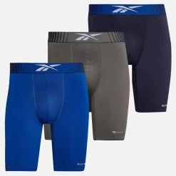 Reebok Herren Waite Performance 3er-Pack Lange Unterhosen Vector Navy/Still Grey/Vector Blue