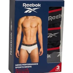 Reebok Herren Wiggins Performance Drei-Pack Slips Schwarz