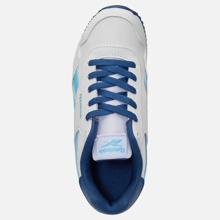 Reebok Junior Junge Royal Classic Jog 3.0 Turnschuhe Weiß/Digitalblue/Batik Blue
