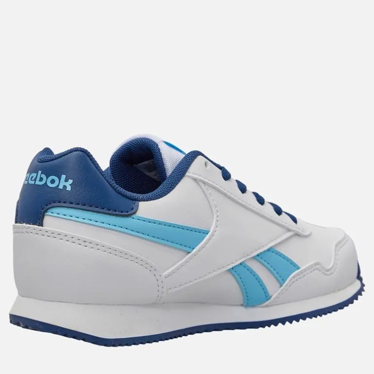 Reebok Junior Junge Royal Classic Jog 3.0 Turnschuhe Weiß/Digitalblue/Batik Blue