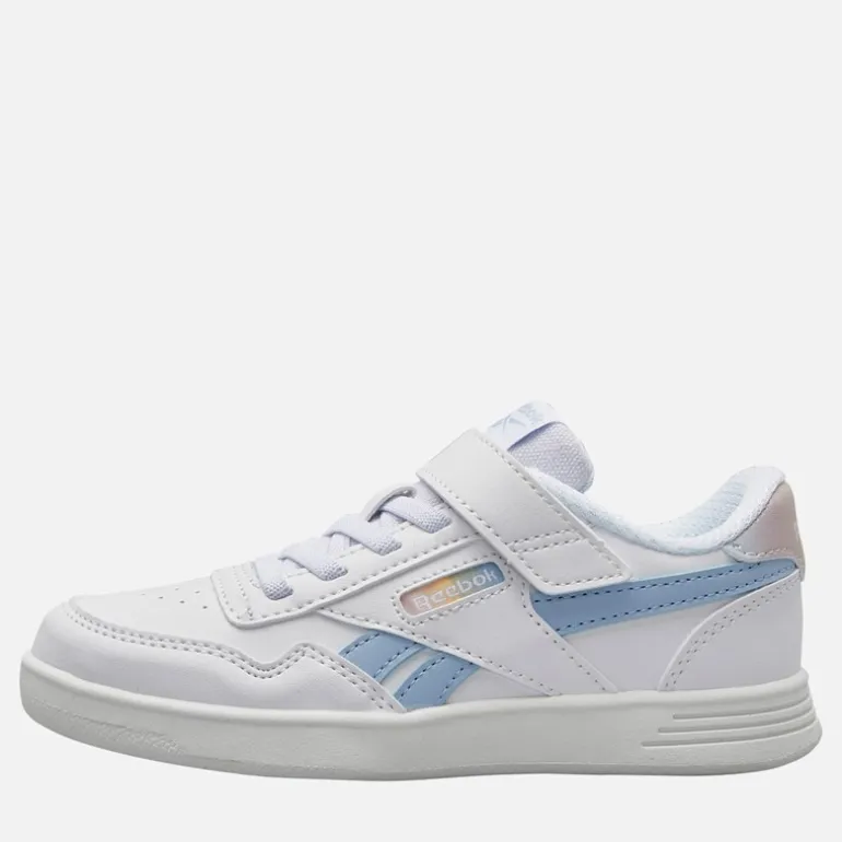 Reebok Mädchen Court Advance Turnschuhe Weiß/Y2K Blue/Bleached Yellow