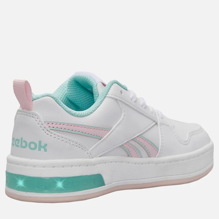 Reebok Mädchen Royal Prime Step N Flash Turnschuhe Weiß/Frosted Berry/Glitch Aqua
