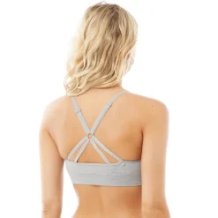 Reebok Sport-BH Damen Maryna Nahtlos Grau Melange