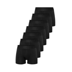 Resteröds Herren Gunnar Baumwolle Sieben Pack Boxer Schwarz