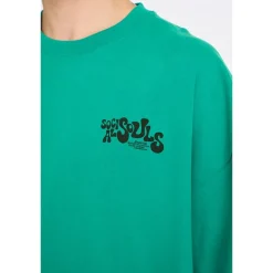 Resteröds Herren Tas Brust Druck T Shirt Grün