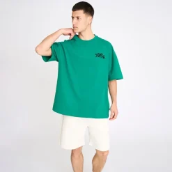 Resteröds Herren Tas Brust Druck T Shirt Grün
