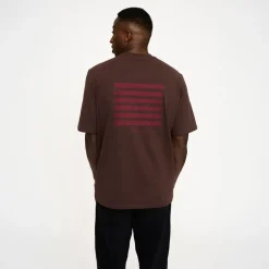 Resteröds Herren Tas Druck T Shirt Braun