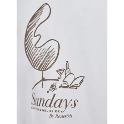 Resteröds Herren Tas Print T Shirt Weiß