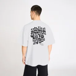 Resteröds Herren Tas Print T Shirt Weiß