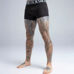 SikSilk Herren 3er Pack Boxershorts Schwarz