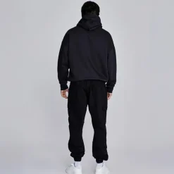 SikSilk Herren Essentials Hoodie Schwarz
