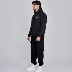 SikSilk Herren Essentials Hoodie Schwarz