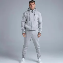 SikSilk Herren Essentials Jogginghose Grey Marl