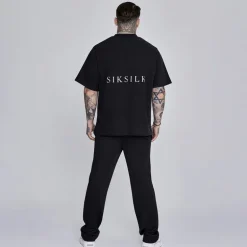 SikSilk Herren Essentials Poly Trainingshose Schwarz