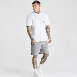 SikSilk Herren Essentials Shorts Grey Marl