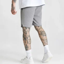 SikSilk Herren Essentials Shorts Grey Marl