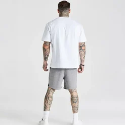 SikSilk Herren Essentials Shorts Grey Marl