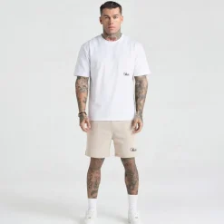 SikSilk Herren Essentials Shorts Ecru