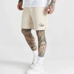 SikSilk Herren Essentials Shorts Ecru