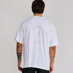 SikSilk Herren Grafik T Shirt Weiß