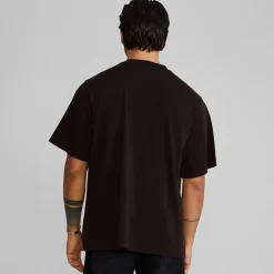 SikSilk Herren Oversized T-Shirt Braun