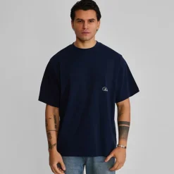 SikSilk Herren Oversized T-Shirt Navy