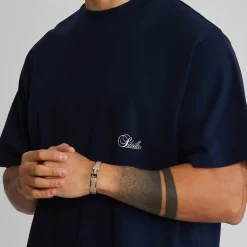 SikSilk Herren Oversized T-Shirt Navy