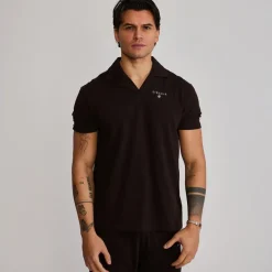 SikSilk Herren Polohemd und Shorts Set Braun