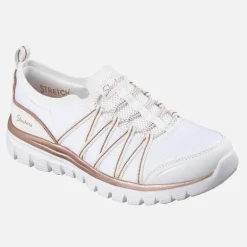 SKECHERS Damen Anmutige Sneaker Weiß