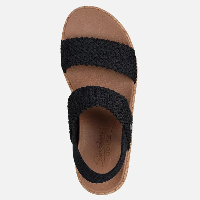 SKECHERS Damen Beverlee Arch Fit Sandalen Schwarz
