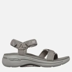 SKECHERS Damen Gowalk Arch Fit Sandalen Dark Taupe