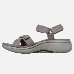 SKECHERS Damen Gowalk Arch Fit Sandalen Dark Taupe
