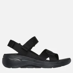 SKECHERS Damen Gowalk Arch Fit Sandalen Schwarz