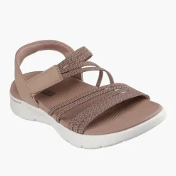 SKECHERS Damen Go Walk Flex Sandalen Natural