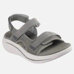SKECHERS Damen Max Dämpfung Essenzielle Sandalen Olive