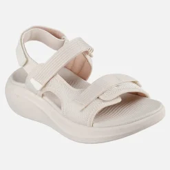 SKECHERS Damen Max Dämpfung Essenzielle Sandalen Natur