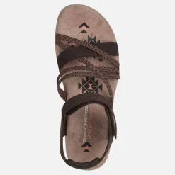 SKECHERS Damen Reggae Sandalen Slim Chocolate