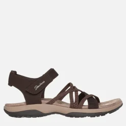 SKECHERS Damen Reggae Sandalen Slim Chocolate