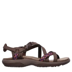 SKECHERS Damen Reggae Vacay Sandalen Braun