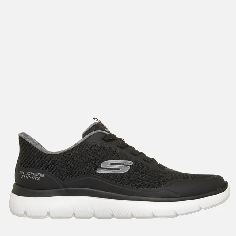 SKECHERS Herren Summits Leyter Slip Ins Sneaker Schwarz