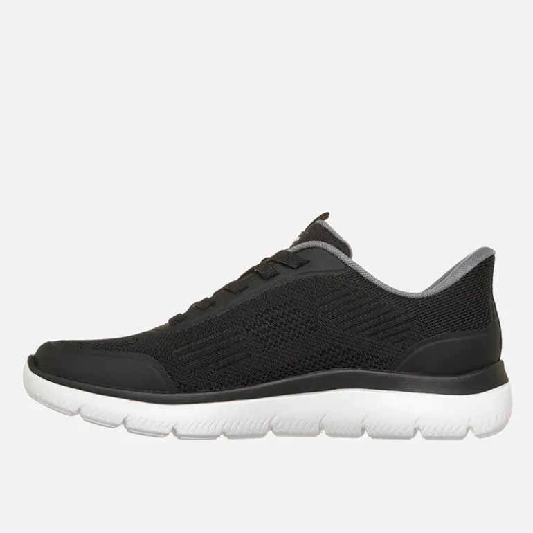 SKECHERS Herren Summits Leyter Slip Ins Sneaker Schwarz