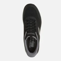 SKECHERS Herren Summits Leyter Slip Ins Sneaker Schwarz