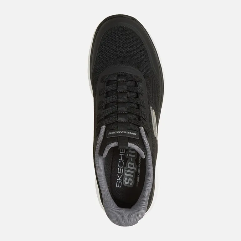 SKECHERS Herren Summits Leyter Slip Ins Sneaker Schwarz