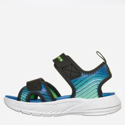 SKECHERS Junge Microspec Splash Sandalen Schwarz